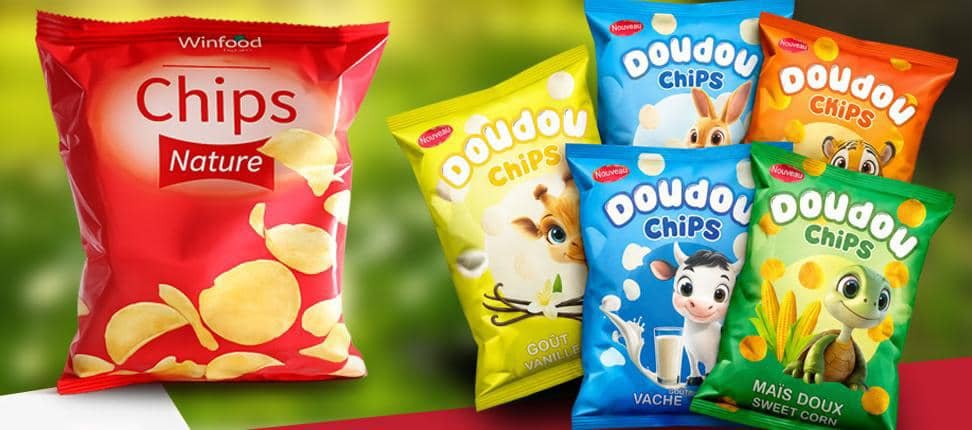 CHIPS DOUDOU (lot de 50 sachets) A PARTIR DE 50 PAQUETS